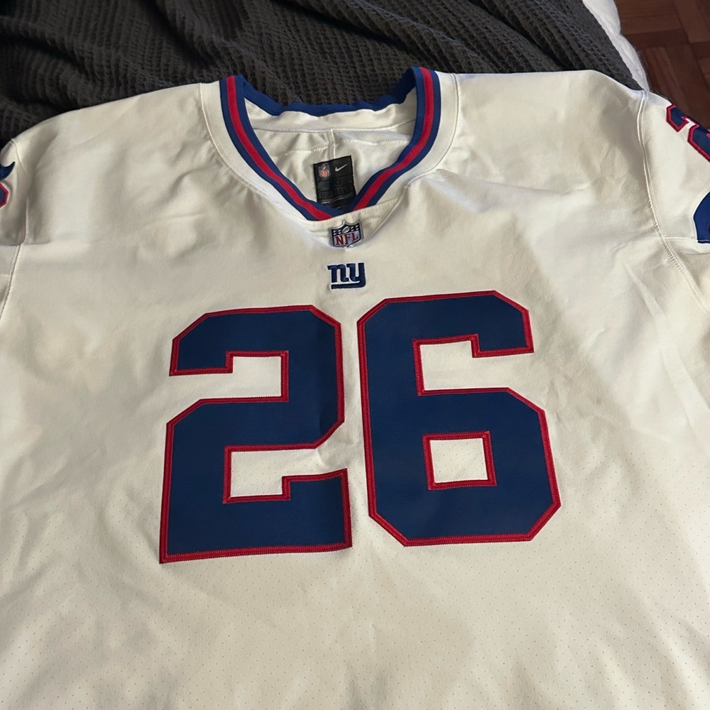 Saquon Barkley, New York Giants Nike classic vapor elite player jersey royal